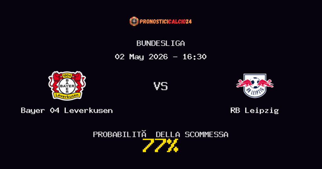 Bayer 04 Leverkusen vs RB Leipzig Pronostici - Bundesliga - IL CONSIGLIO