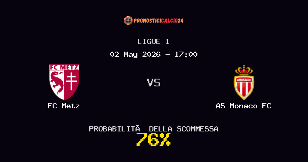 FC Metz vs AS Monaco FC Pronostici - Ligue 1 - IL CONSIGLIO