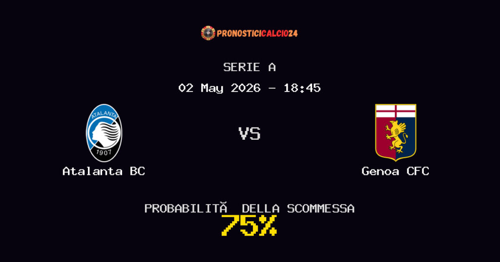 Atalanta BC vs Genoa CFC Pronostici - Serie A - IL CONSIGLIO