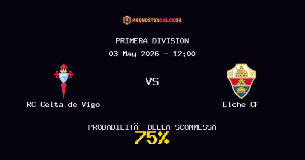 RC Celta de Vigo vs Elche CF Pronostici - Primera Division - IL CONSIGLIO