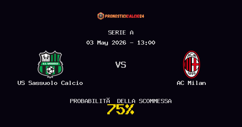 US Sassuolo Calcio vs AC Milan Pronostici - Serie A - IL CONSIGLIO