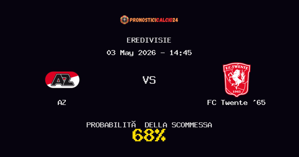 AZ vs FC Twente '65 Pronostici - Eredivisie - IL CONSIGLIO