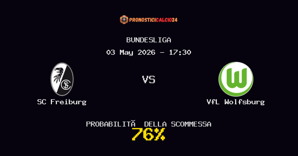 SC Freiburg vs VfL Wolfsburg Pronostici - Bundesliga - IL CONSIGLIO