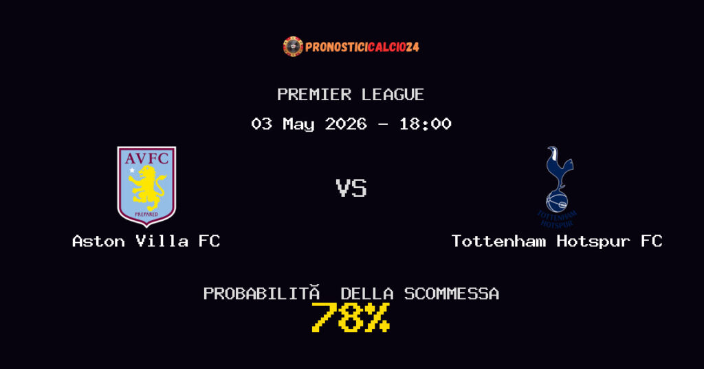 Aston Villa FC vs Tottenham Hotspur FC Pronostici - Premier League - IL CONSIGLIO