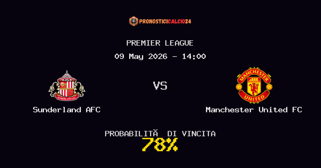 Sunderland AFC vs Manchester United FC Pronostico Partita – Premier League – Consigli Scommesse