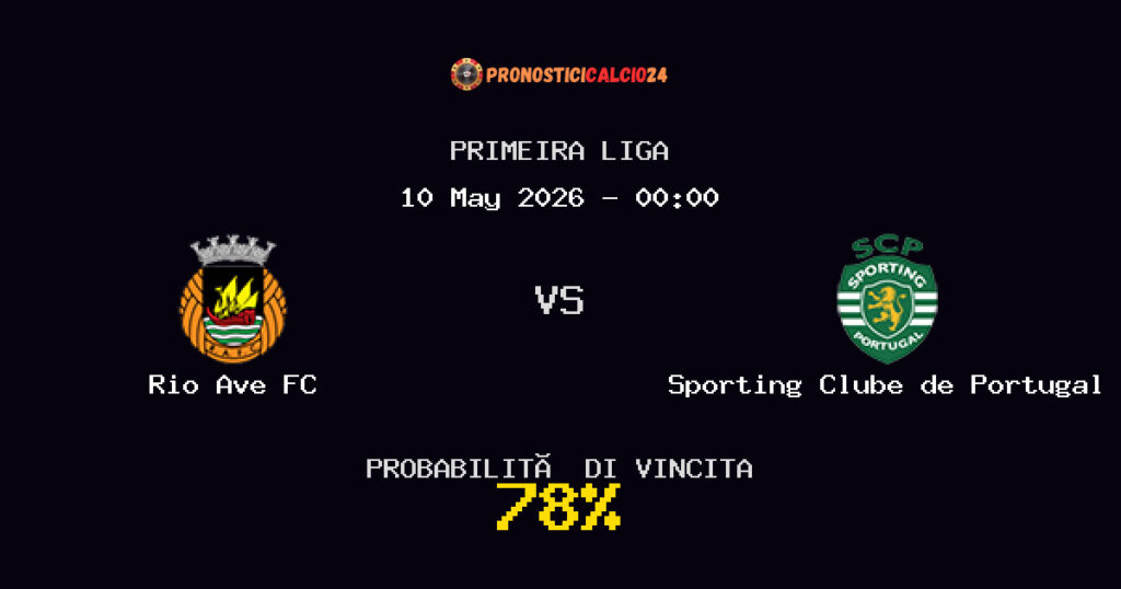 Rio Ave FC vs Sporting Clube de Portugal Pronostico Partita – Primeira Liga – Consigli Scommesse