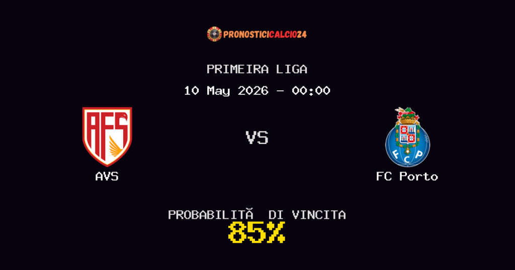 AVS vs FC Porto Pronostico Partita – Primeira Liga – Consigli Scommesse