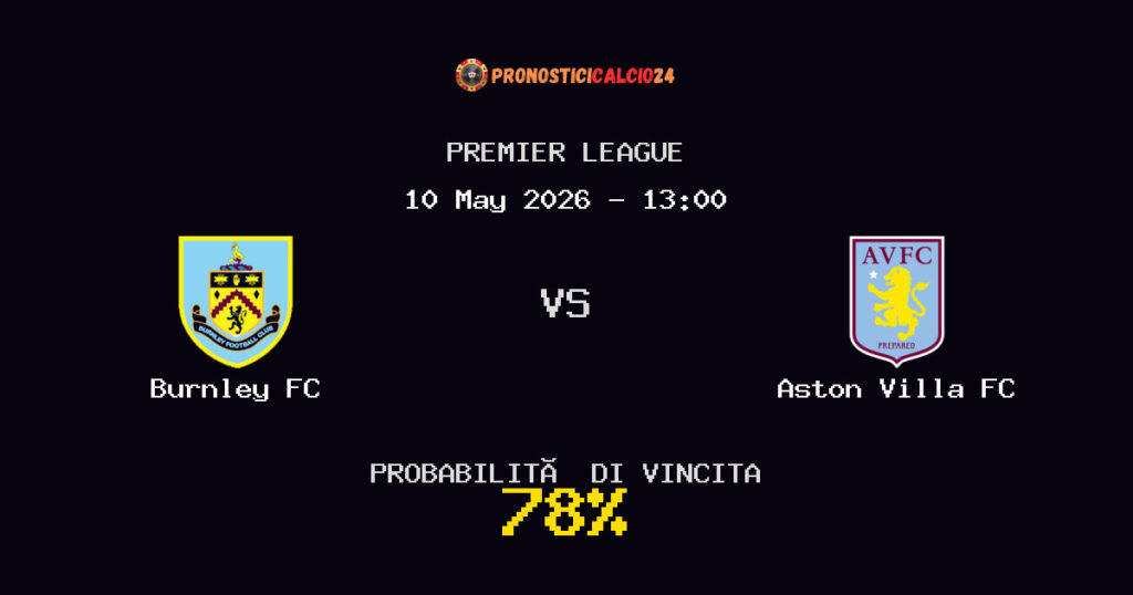 Burnley FC vs Aston Villa FC Pronostico Partita – Premier League – Consigli Scommesse