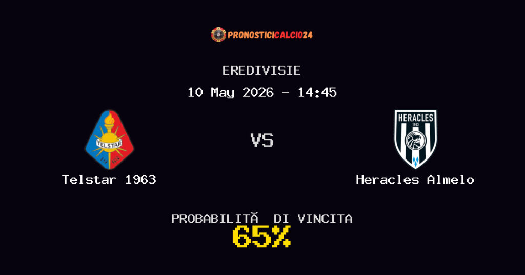 Telstar 1963 vs Heracles Almelo Pronostico Partita – Eredivisie – Consigli Scommesse