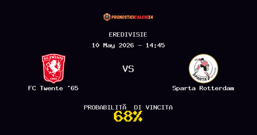 FC Twente '65 vs Sparta Rotterdam Pronostico Partita – Eredivisie – Consigli Scommesse