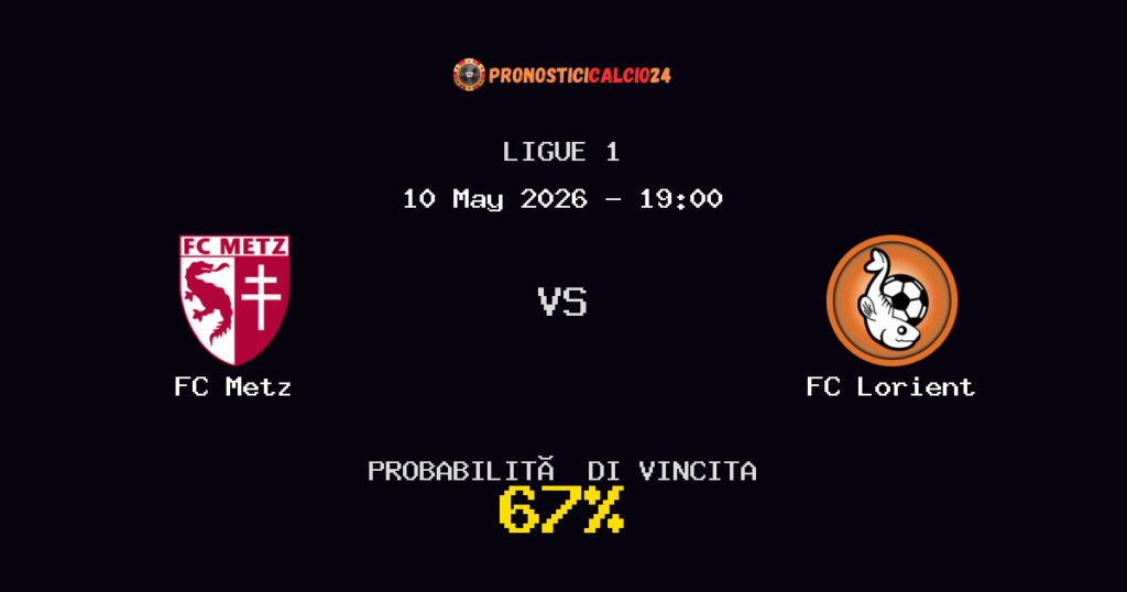 FC Metz vs FC Lorient Pronostico Partita – Ligue 1 – Consigli Scommesse