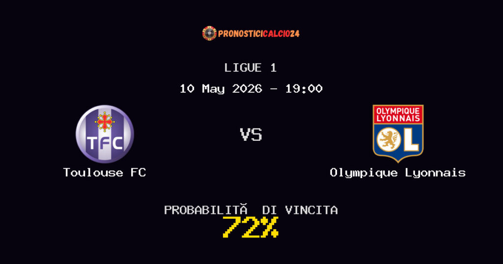Toulouse FC vs Olympique Lyonnais Pronostico Partita – Ligue 1 – Consigli Scommesse