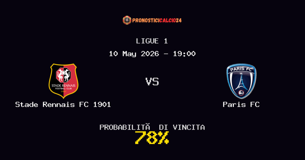 Stade Rennais FC 1901 vs Paris FC Pronostico Partita – Ligue 1 – Consigli Scommesse