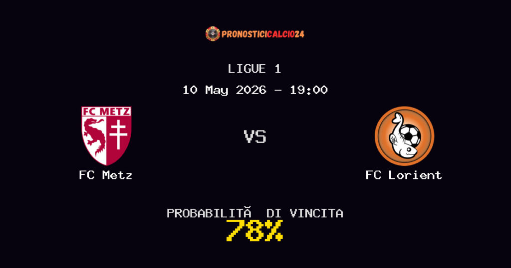 FC Metz vs FC Lorient Pronostico Partita – Ligue 1 – Consigli Scommesse