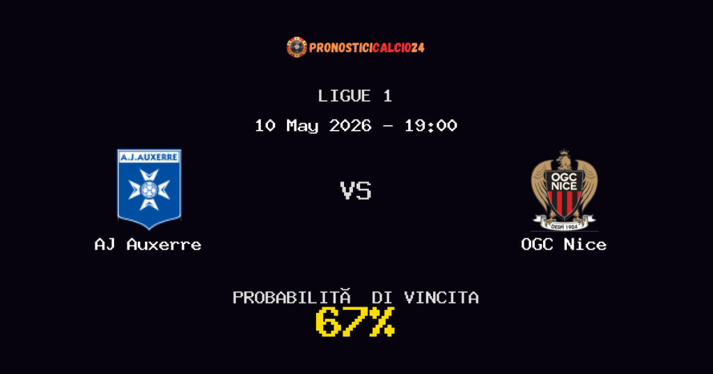 AJ Auxerre vs OGC Nice Pronostico Partita – Ligue 1 – Consigli Scommesse