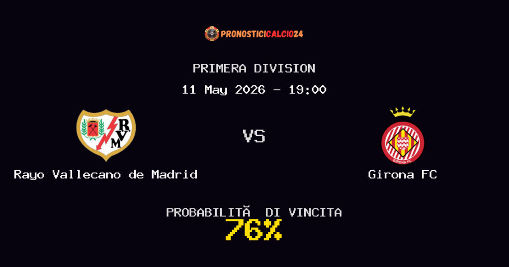 Rayo Vallecano de Madrid vs Girona FC Pronostico Partita – Primera Division – Consigli Scommesse