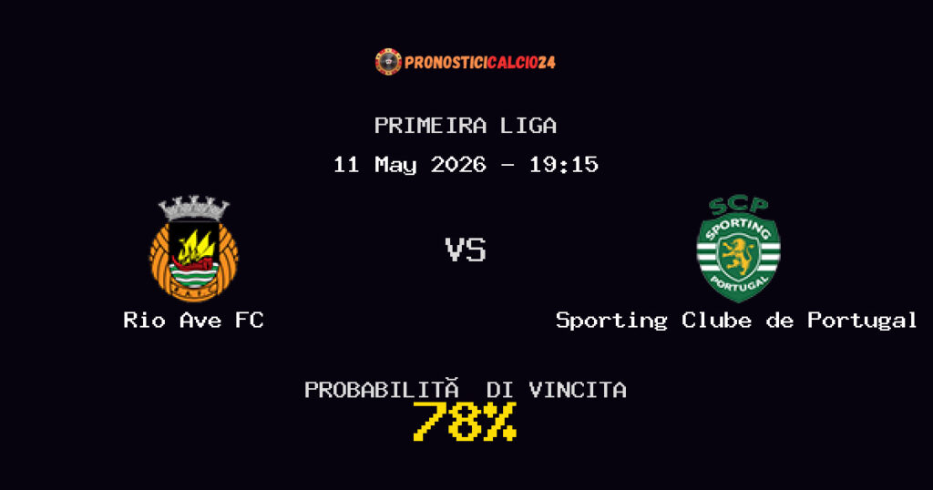 Rio Ave FC vs Sporting Clube de Portugal Pronostico Partita – Primeira Liga – Consigli Scommesse