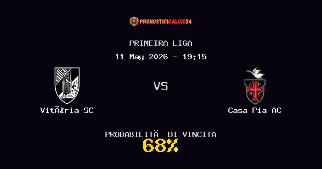 Vitória SC vs Casa Pia AC Pronostico Partita – Primeira Liga – Consigli Scommesse