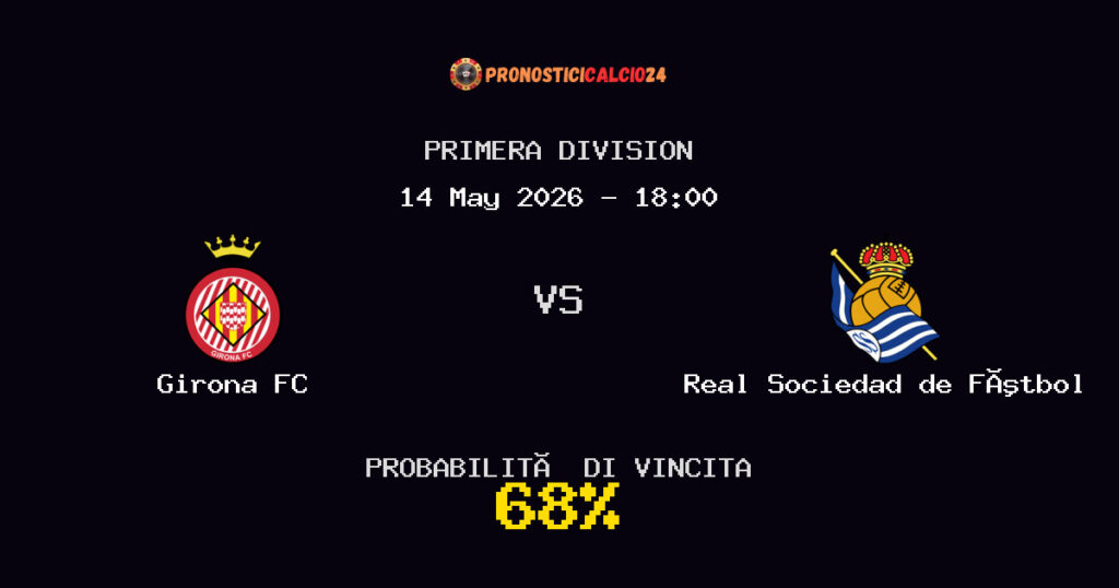 Girona FC vs Real Sociedad de Fútbol Pronostico Partita – Primera Division – Consigli Scommesse