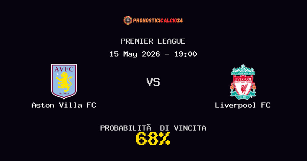 Aston Villa FC vs Liverpool FC Pronostico Partita – Premier League – Consigli Scommesse