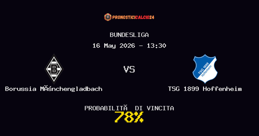 Borussia Mönchengladbach vs TSG 1899 Hoffenheim Pronostico Partita – Bundesliga – Consigli Scommesse