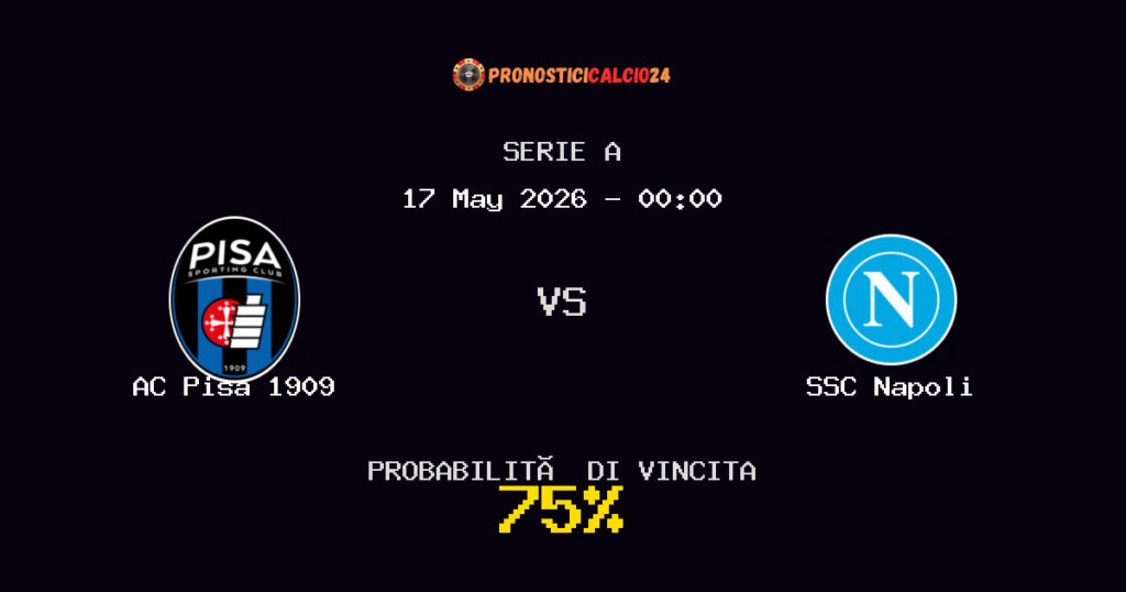 AC Pisa 1909 vs SSC Napoli Pronostico Partita – Serie A – Consigli Scommesse