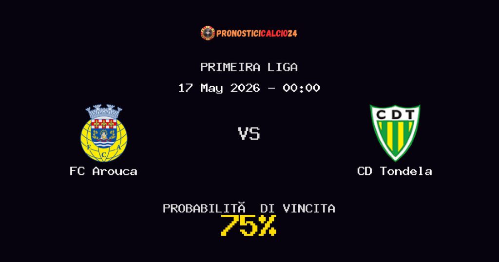 FC Arouca vs CD Tondela Pronostico Partita – Primeira Liga – Consigli Scommesse