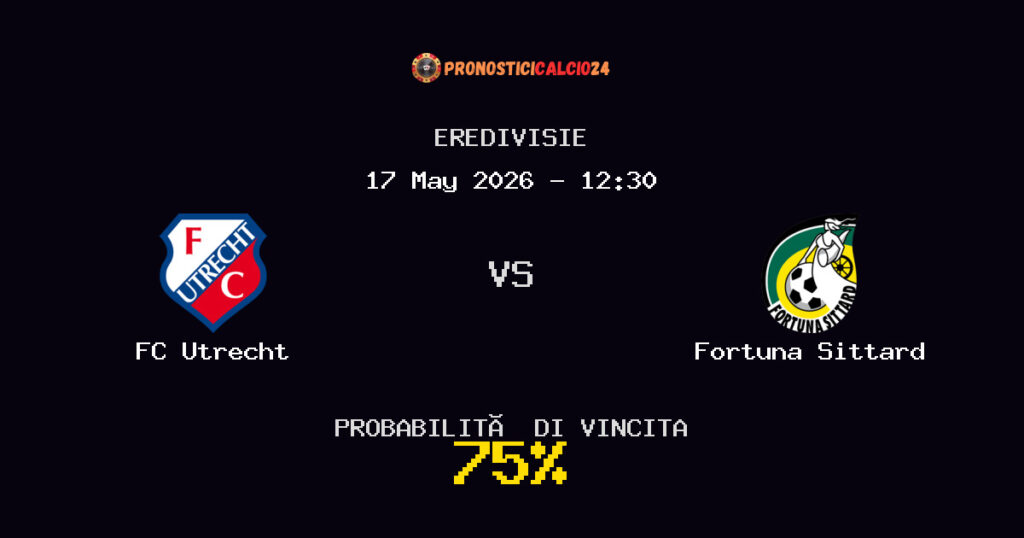 FC Utrecht vs Fortuna Sittard Pronostico Partita – Eredivisie – Consigli Scommesse