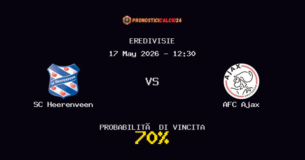 SC Heerenveen vs AFC Ajax Pronostico Partita – Eredivisie – Consigli Scommesse