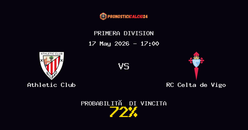 Athletic Club vs RC Celta de Vigo Pronostico Partita – Primera Division – Consigli Scommesse