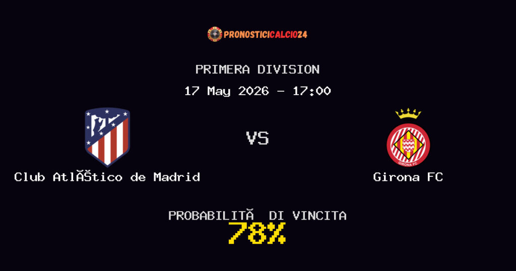 Club Atlético de Madrid vs Girona FC Pronostico Partita – Primera Division – Consigli Scommesse