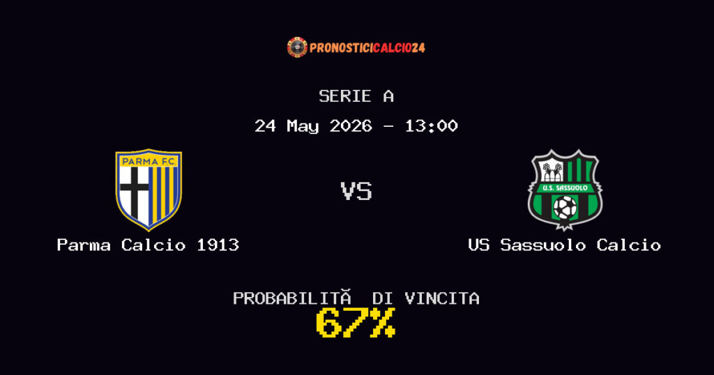 Parma Calcio 1913 vs US Sassuolo Calcio Pronostico Partita – Serie A – Consigli Scommesse