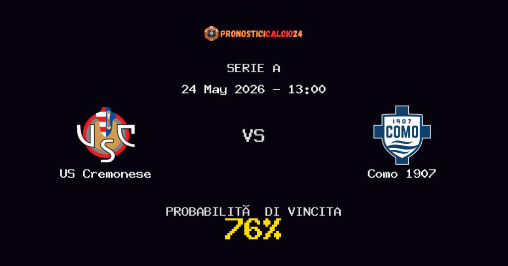 US Cremonese vs Como 1907 Pronostico Partita – Serie A – Consigli Scommesse