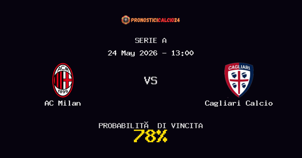 AC Milan vs Cagliari Calcio Pronostico Partita – Serie A – Consigli Scommesse