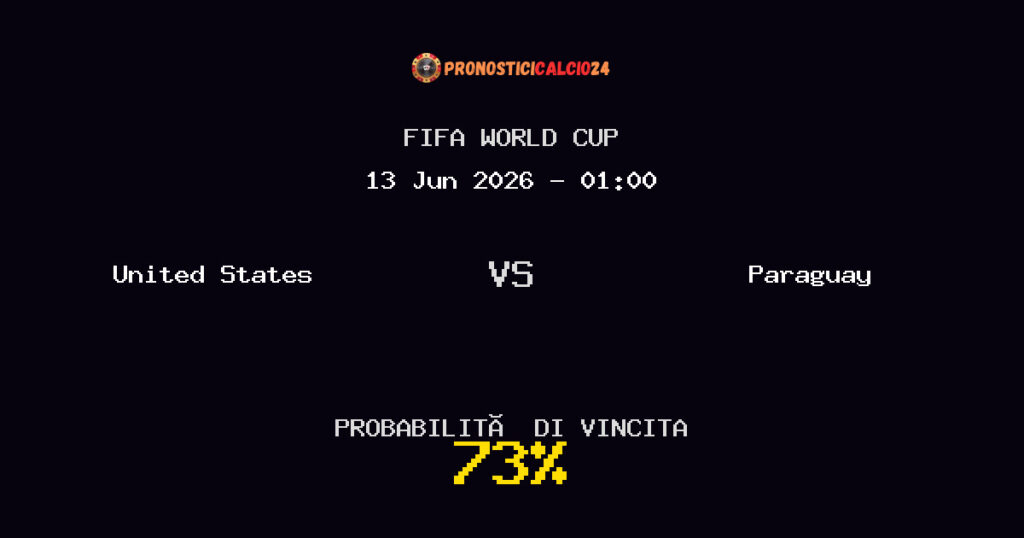 United States vs Paraguay Pronostico Partita – FIFA World Cup – Consigli Scommesse
