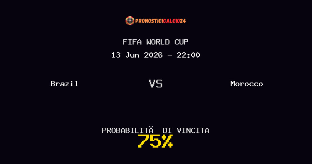 Brazil vs Morocco Pronostico Partita – FIFA World Cup – Consigli Scommesse
