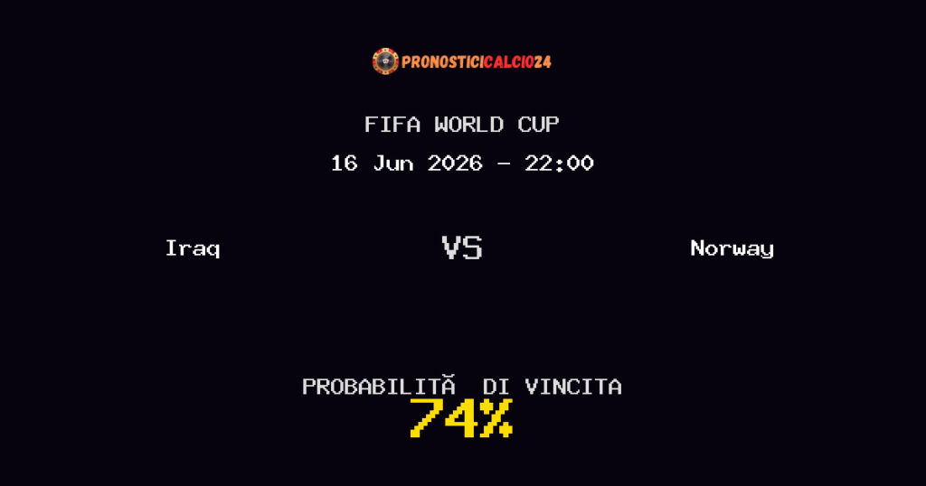Iraq vs Norway Pronostico Partita – FIFA World Cup – Consigli Scommesse