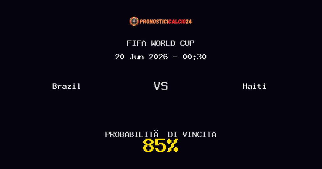 Brazil vs Haiti Pronostico Partita – FIFA World Cup – Consigli Scommesse