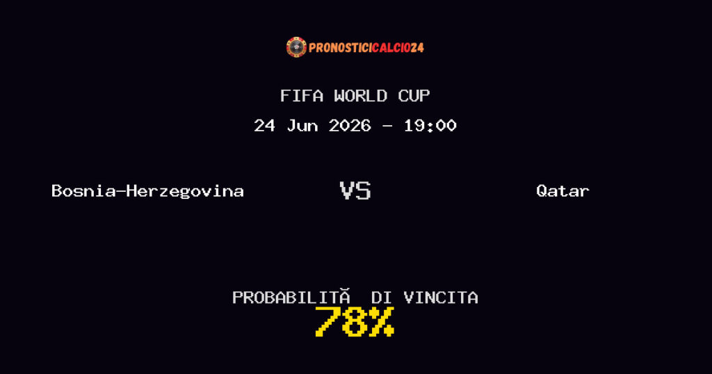 Bosnia-Herzegovina vs Qatar Pronostico Partita – FIFA World Cup – Consigli Scommesse