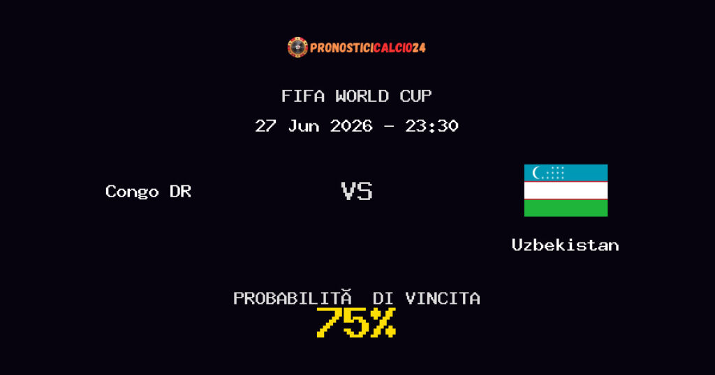 Congo DR vs Uzbekistan Pronostico Partita – FIFA World Cup – Consigli Scommesse