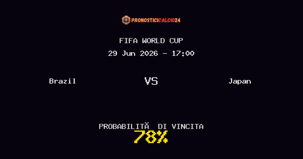 Brazil vs Japan Pronostico Partita – FIFA World Cup – Consigli Scommesse