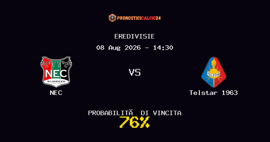 NEC vs Telstar 1963 Pronostico Partita – Eredivisie – Consigli Scommesse