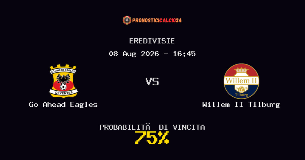 Go Ahead Eagles vs Willem II Tilburg Pronostico Partita – Eredivisie – Consigli Scommesse