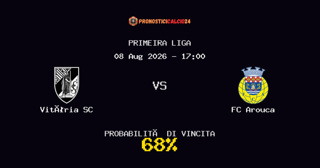 Vitória SC vs FC Arouca Pronostico Partita – Primeira Liga – Consigli Scommesse