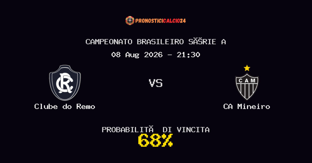Clube do Remo vs CA Mineiro Pronostico Partita – Campeonato Brasileiro Série A – Consigli Scommesse