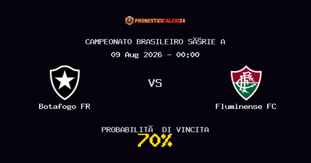 Botafogo FR vs Fluminense FC Pronostico Partita – Campeonato Brasileiro Série A – Consigli Scommesse