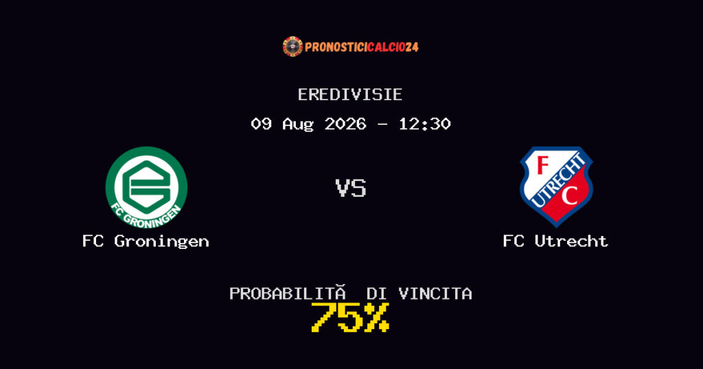 FC Groningen vs FC Utrecht Pronostico Partita – Eredivisie – Consigli Scommesse