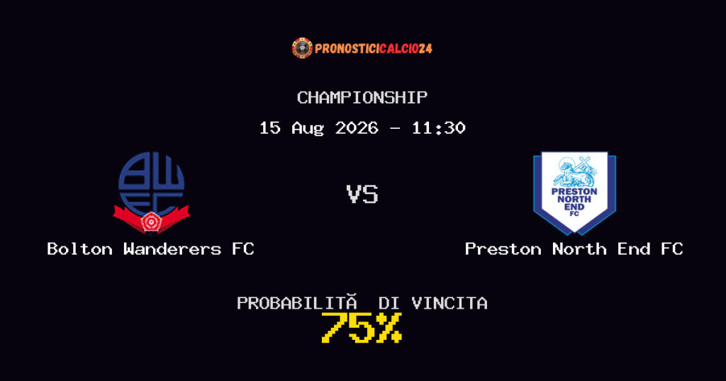 Bolton Wanderers FC vs Preston North End FC Pronostico Partita – Championship – Consigli Scommesse