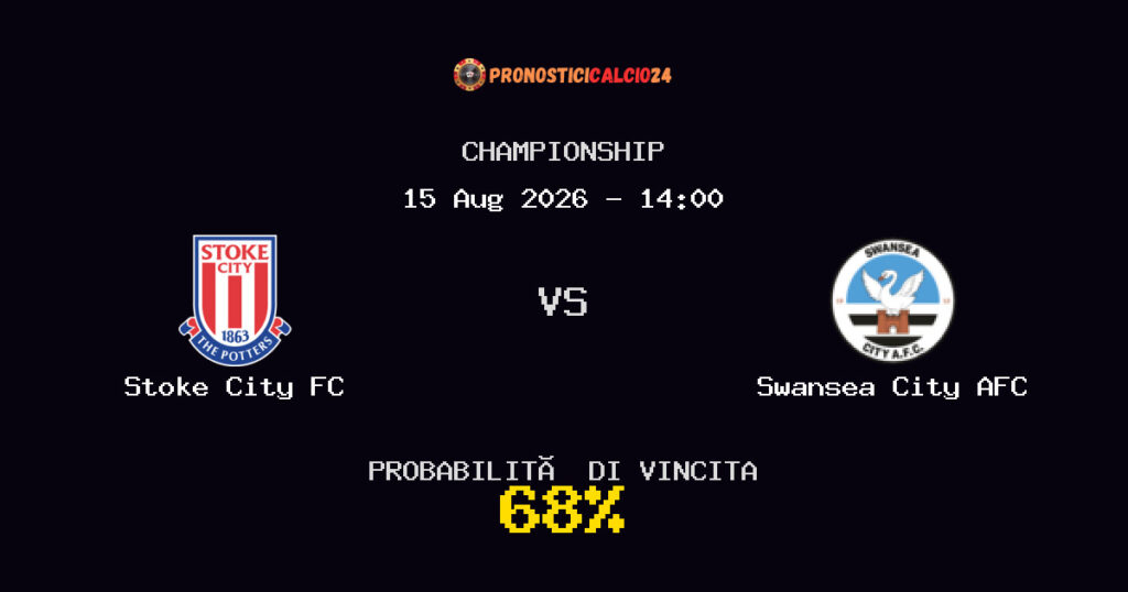 Stoke City FC vs Swansea City AFC Pronostico Partita – Championship – Consigli Scommesse