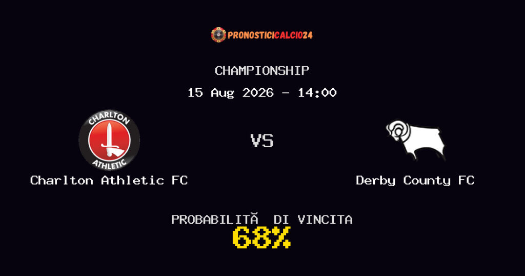 Charlton Athletic FC vs Derby County FC Pronostico Partita – Championship – Consigli Scommesse